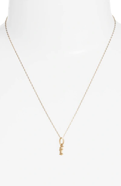 Miranda Frye Sophie Customized Initial Pendant Necklace In Gold - F