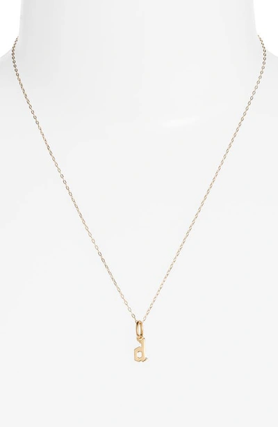 Shop Miranda Frye Sophie Customized Initial Pendant Necklace In Gold - D