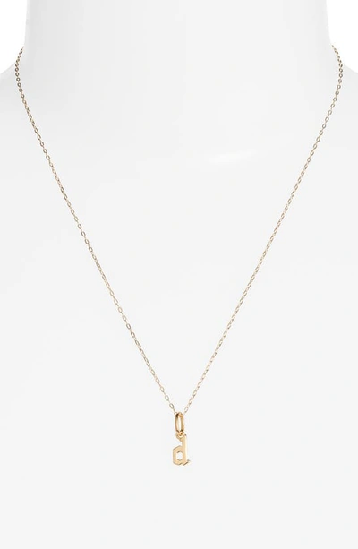 Miranda Frye Sophie Customized Initial Pendant Necklace In Gold - D