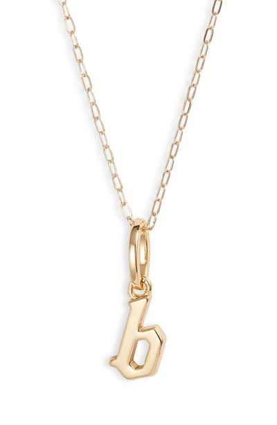 Shop Miranda Frye Sophie Customized Initial Pendant Necklace In Gold - B