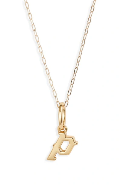 Shop Miranda Frye Sophie Customized Initial Pendant Necklace In Gold - P