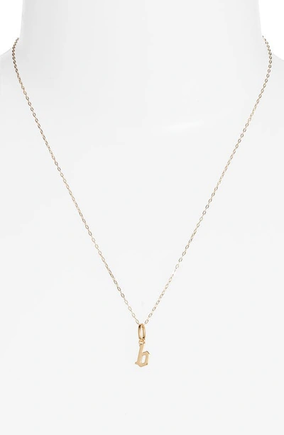 Shop Miranda Frye Sophie Customized Initial Pendant Necklace In Gold - B