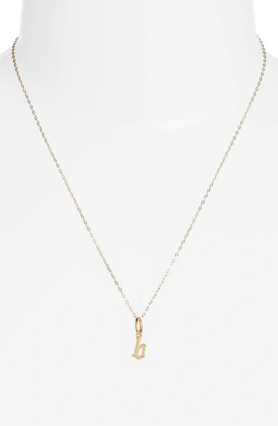 Miranda Frye Sophie Customized Initial Pendant Necklace In Gold - B