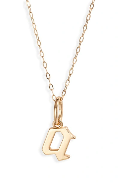 Shop Miranda Frye Sophie Customized Initial Pendant Necklace In Gold - A