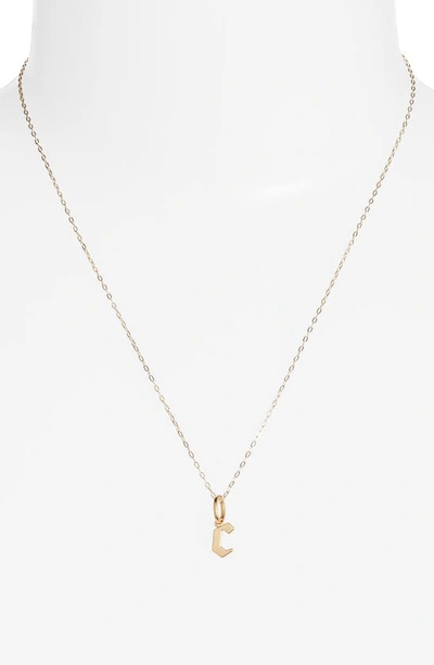 Shop Miranda Frye Sophie Customized Initial Pendant Necklace In Gold - C