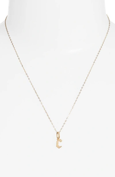 Miranda Frye Sophie Customized Initial Pendant Necklace In Gold - C