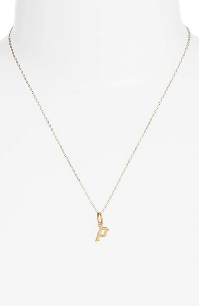 Shop Miranda Frye Sophie Customized Initial Pendant Necklace In Gold - P