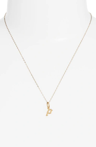 Miranda Frye Sophie Customized Initial Pendant Necklace In Gold - P