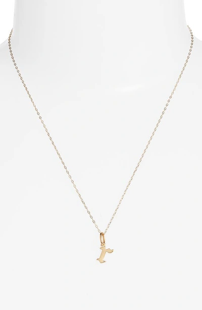 Shop Miranda Frye Sophie Customized Initial Pendant Necklace In Gold - R