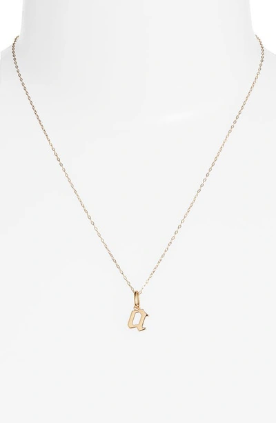 Miranda Frye Sophie Customized Initial Pendant Necklace In Gold - A