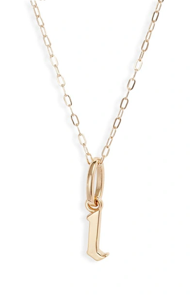 Shop Miranda Frye Sophie Customized Initial Pendant Necklace In Gold - L