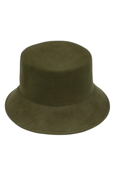Shop Eugenia Kim Jonah Wool Bucket Hat In Olive