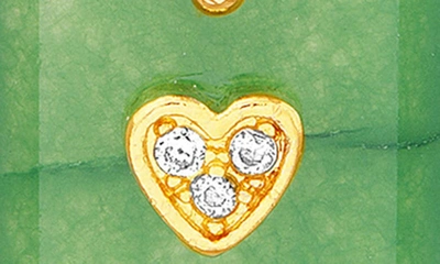 Shop Paige Harper Geo Heart Pendant Necklace In Gold Multicolored