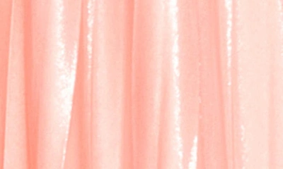 Shop Buxom Couture Metallic Pleated Flutter Sleeve Maxi Dress In Metallic Peach