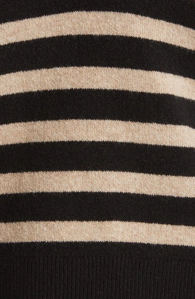 Shop Rag & Bone Bridget Stripe Polo Sweater In Black Multi