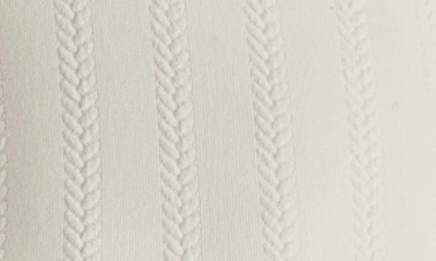 Shop Steve Madden Serent Cable Knit Bodysuit In Cream