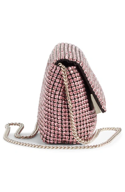 Shop Ted Baker Glitters Mini Crystal Crossbody Bag In Pale Pink