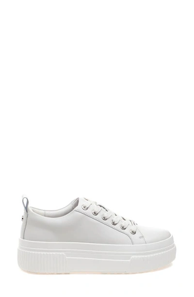 Shop J/slides Nyc West Platform Sneaker In White Leather