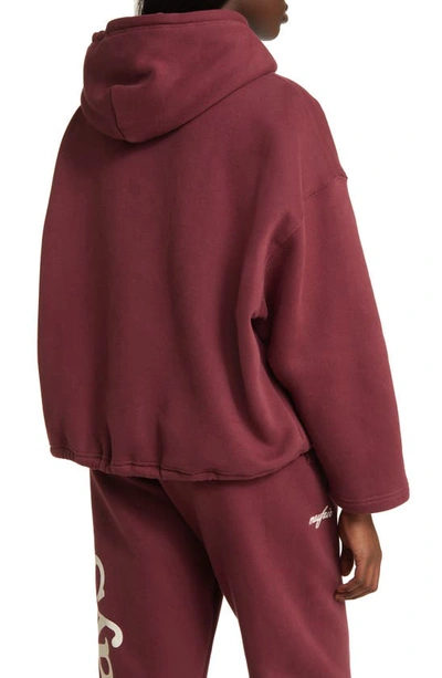 The Mayfair Group Empathy Always Graphic Hoodie In Maroon