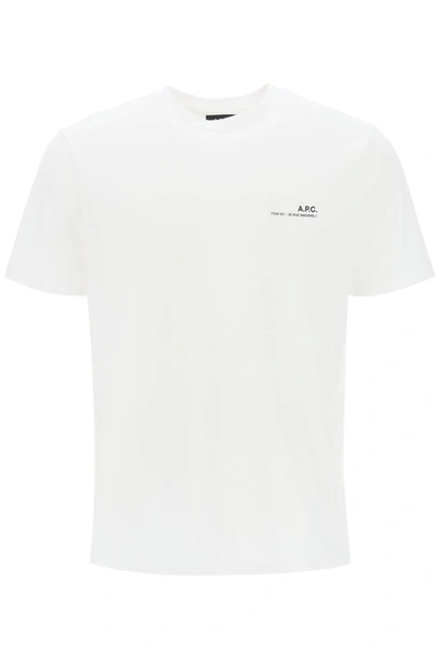Shop Apc A.p.c. Item T Shirt With Logo Print