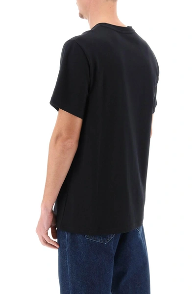 Shop Apc A.p.c. Raymond T Shirt With Embroidered Logo