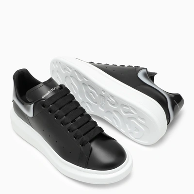 Shop Alexander Mcqueen Alexander Mc Queen Black/silver Oversize Sneaker