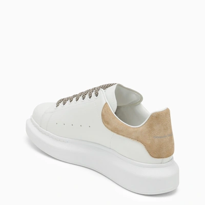 Shop Alexander Mcqueen Alexander Mc Queen White And Camel Oversize Sneaker