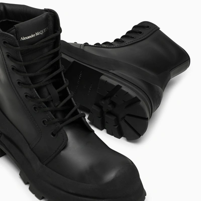 Shop Alexander Mcqueen Alexander Mc Queen Wander Black Leather Boot