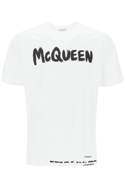 Shop Alexander Mcqueen Mcqueen Graffiti T Shirt