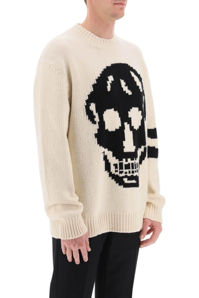 Shop Alexander Mcqueen Wool Cashmere Skull Sweater