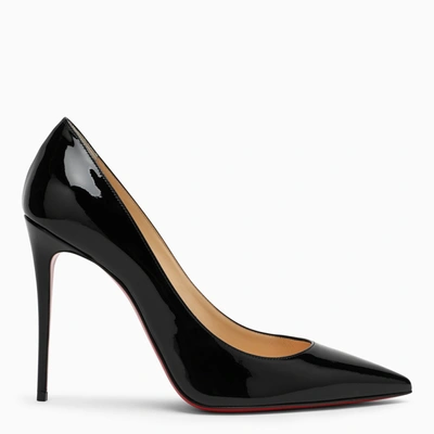 Shop Christian Louboutin Black Patent Leather Décollette