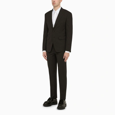 Shop Dsquared2 Dark Grey Single Breasted Wool Suit