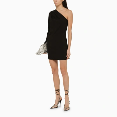 Shop Dsquared2 Short Black One Shoulder Dress
