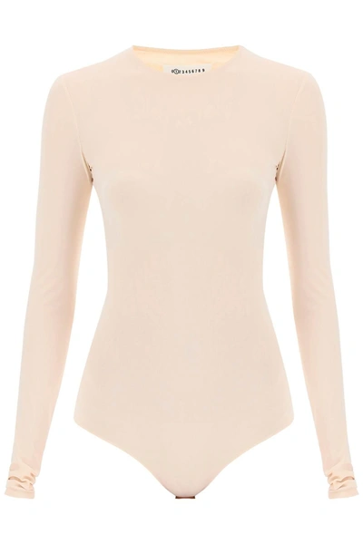 Shop Maison Margiela Second Skin Long Sleeve Lycra Bodysuit