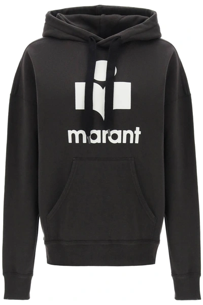 Shop Marant Etoile Mansel Hoodie With Flocked Logo