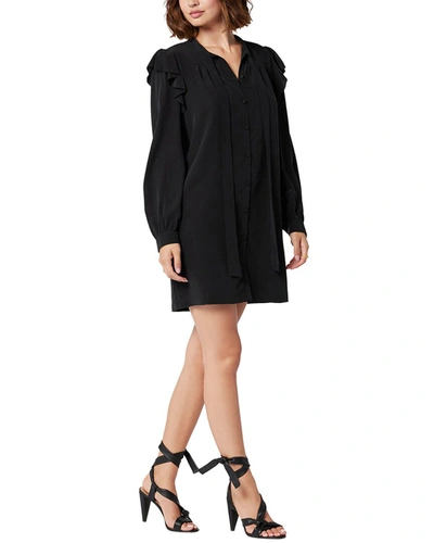 Shop Joie Eloise Dress Silk Mini Dress In Black