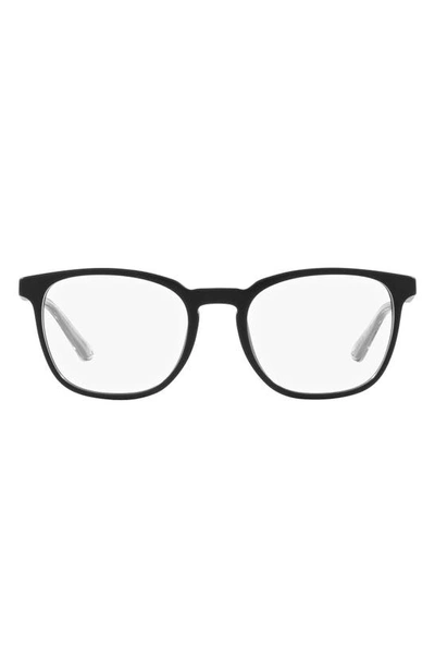 Shop Prada 56mm Square Optical Glasses In Matte Black