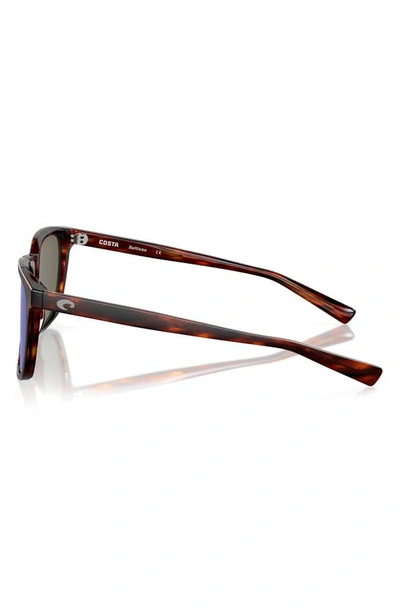 Costa Del Mar Sullivan 53mm Mirrored Square Sunglasses In Tortoise