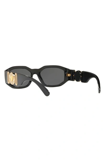 Shop Versace 55mm Irregular Sunglasses In Black