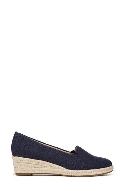 Shop Lifestride Kamille Espadrille Wedge Slip-on In Lux Navy