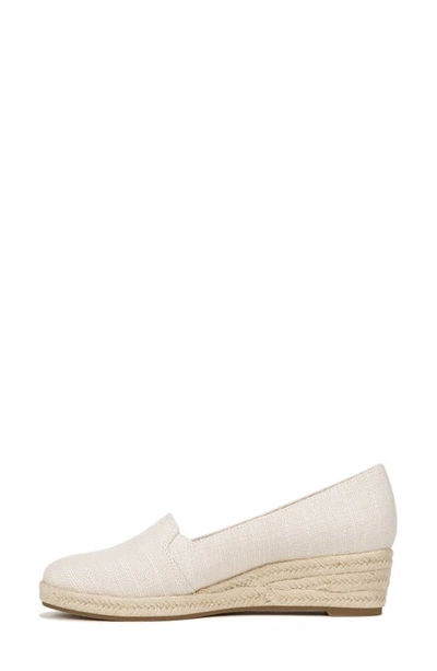 Shop Lifestride Kamille Espadrille Wedge Slip-on In Cream