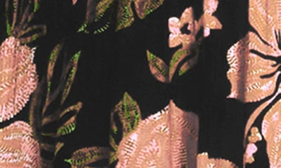 Billabong Full Bloom Smocked Maxi Dress In Black Sands
