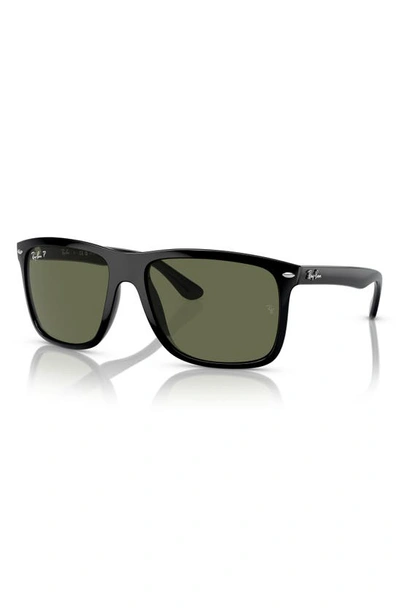 Ray Ban Boyfriend Two 60mm Polarized Square Sunglasses In Black