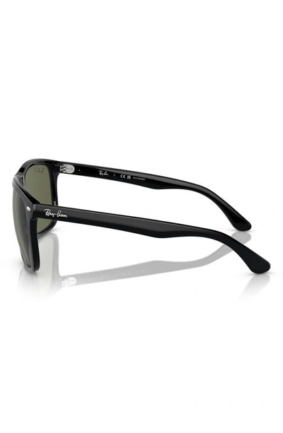 Ray Ban Boyfriend Two 60mm Polarized Square Sunglasses In Black
