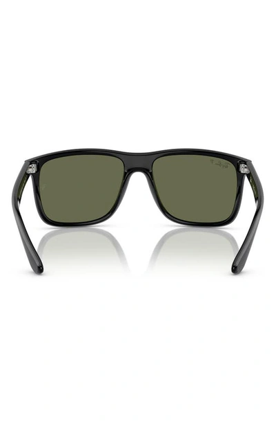 Ray Ban Boyfriend Two 60mm Polarized Square Sunglasses In Black