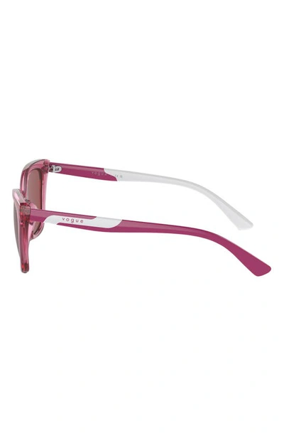 Vogue Kids' 48mm Cat Eye Sunglasses In Dark Violet