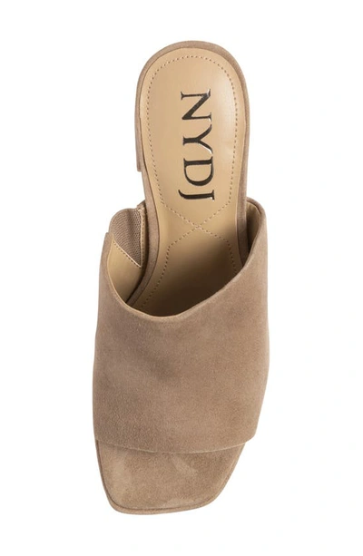Nydj Dewi Platform Slide Sandal In Light Taupe