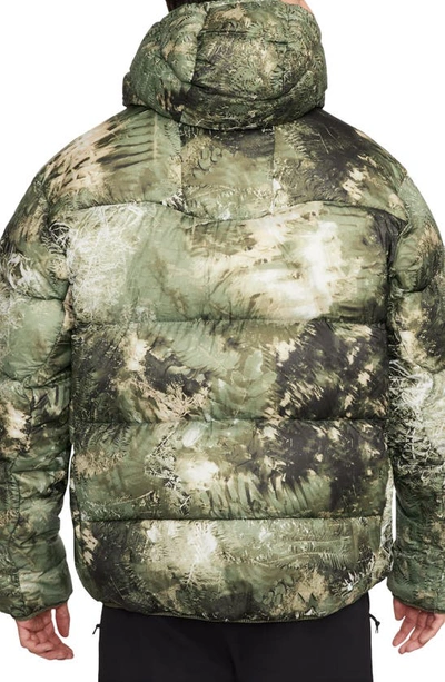 Shop Nike Acg Lunar Lake Primaloft® Water Repellent Puffer Jacket In Oil Green/ Medium Olive