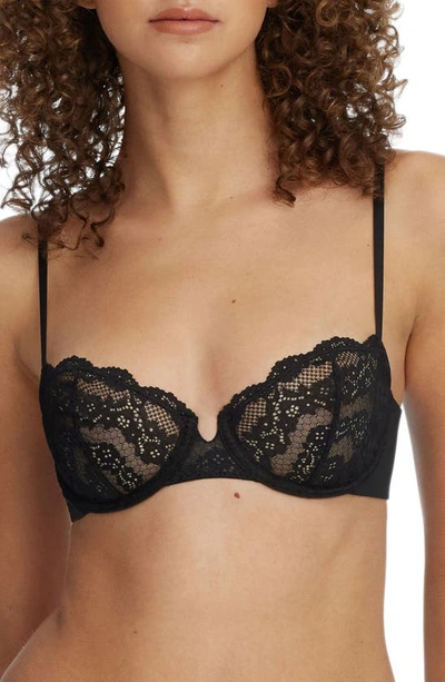 Shop Skarlett Blue Impress Underwire Balconette Bra In Black