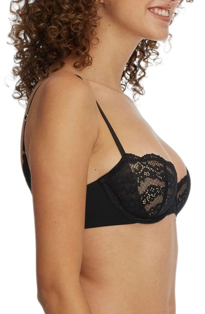 Shop Skarlett Blue Impress Underwire Balconette Bra In Black